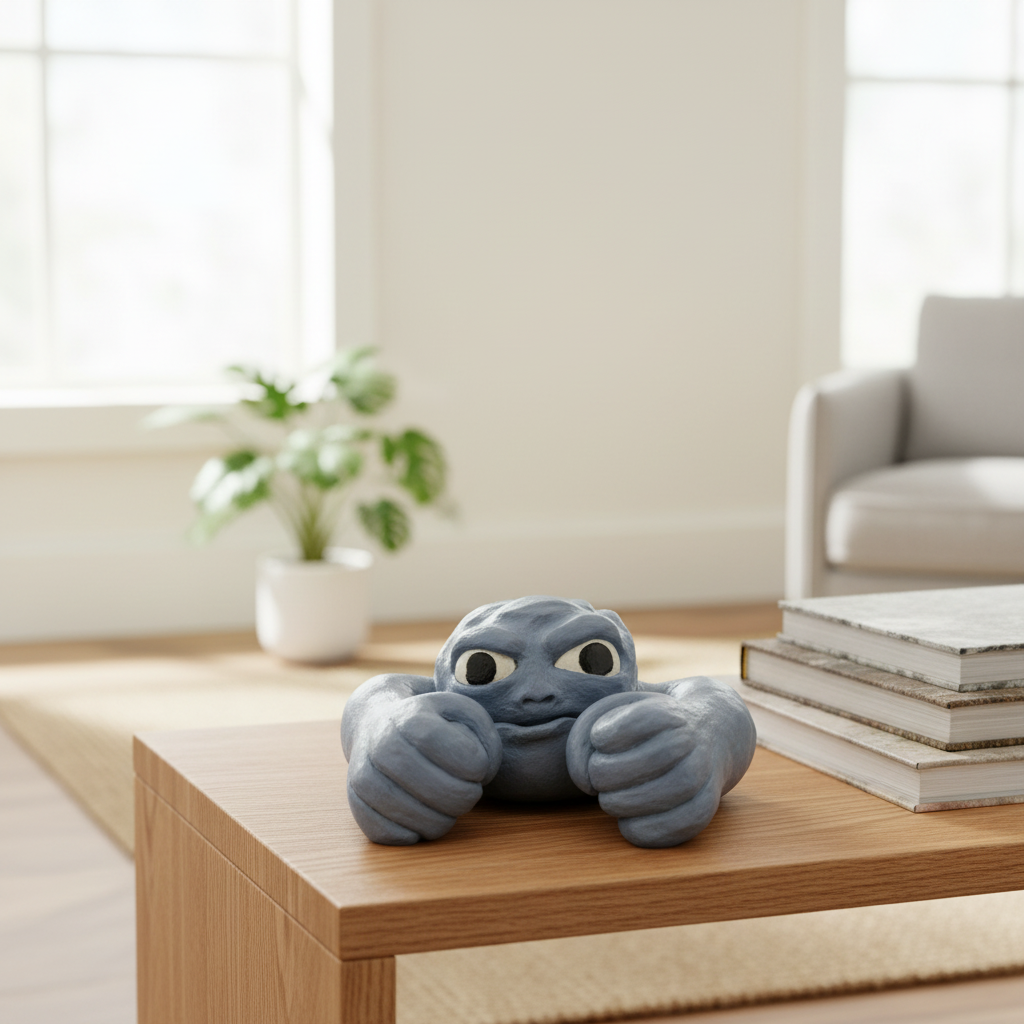 Blue Sculpture - Lifestyle