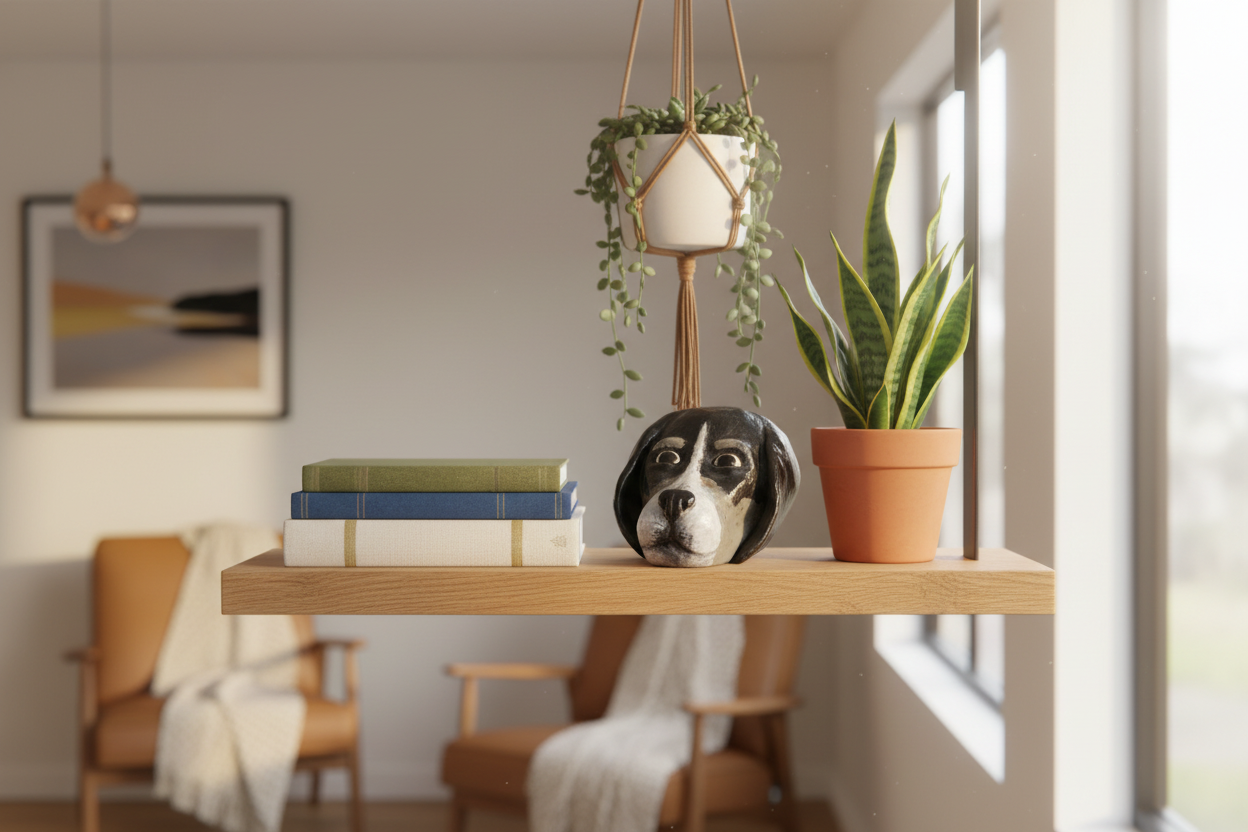 Lifestyle-Foto - Hund Skulptur